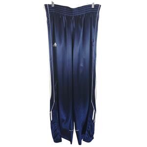 Adidas Clima365 Navy Blue White Stripe Snap Away Sides Men's Athletic Pants XL